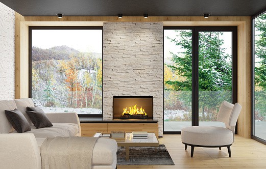 The Best Covered Patio With Fireplace Design