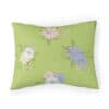 Green Floral Pillow Sham