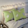 Green Floral Pillow Sham - Image 3