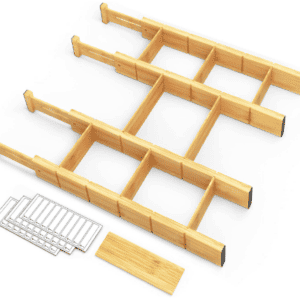 bamboo sectioned drawer dividers