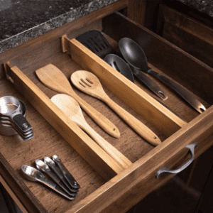 drawer open with dividers