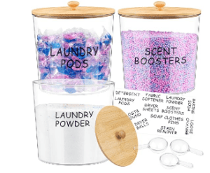 laundry detergent pod containers