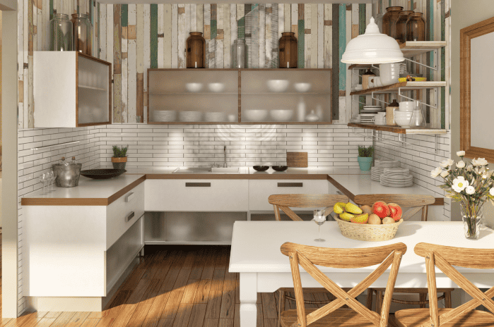 modern log cabin kitchen ideas natural finishes