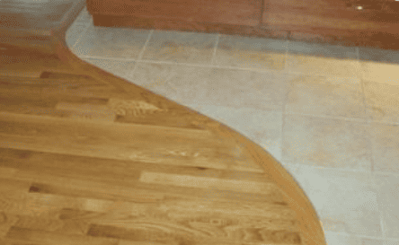 curved transition for tile to wood floor transition ideas