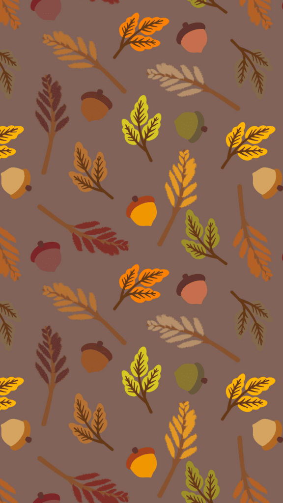 leaf patter in brown background