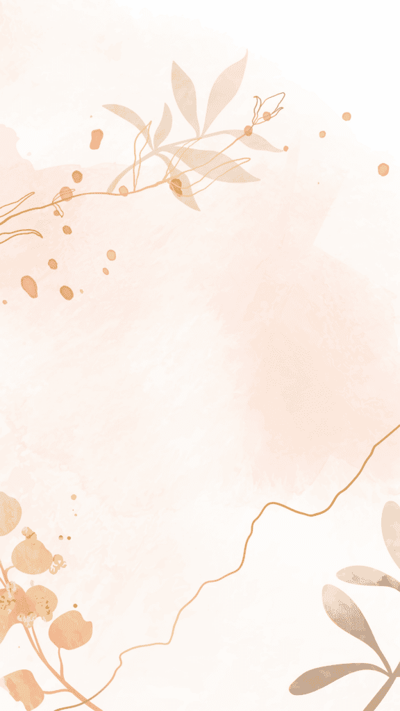 pink and tan leaf design in watercolor fall wallpaper for your phone