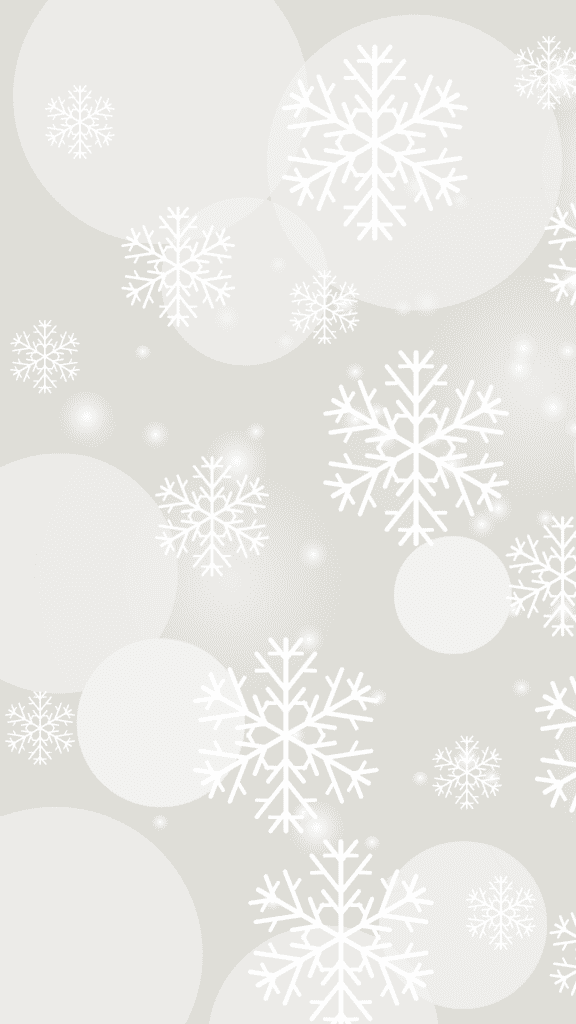circles and snowflake pattern in grey background