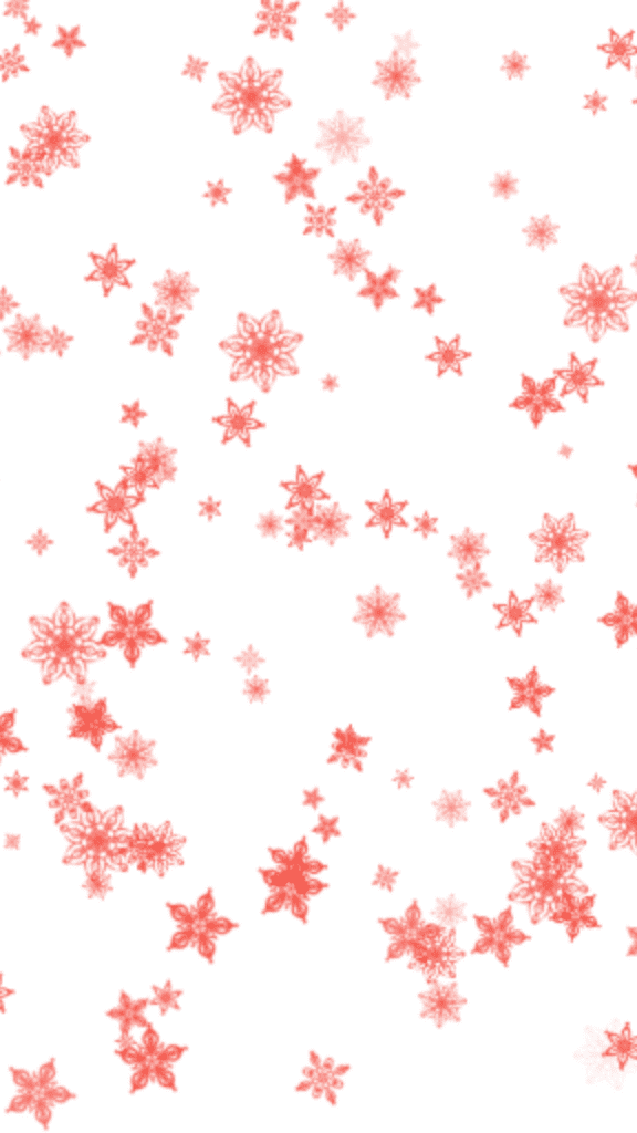 pink snowflakes in a white background