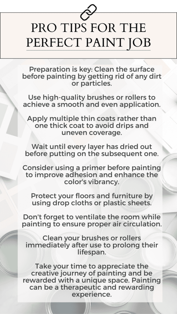 Pro Tips for the Perfect Paint Job
