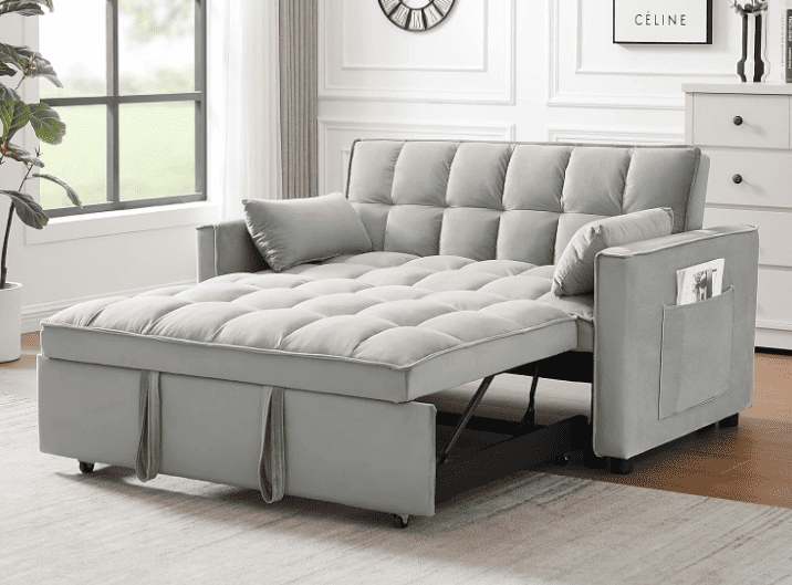 pull out sofa bed for small space grey sofa sleeper