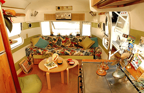 tropical interior design for small caravan