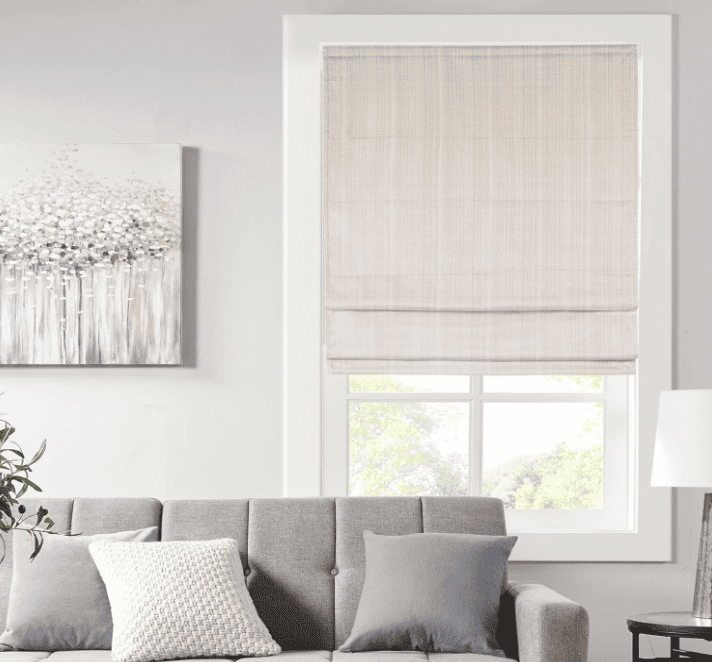 Roman shades - types of blinds for living room