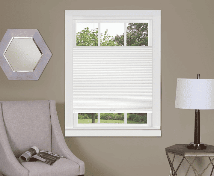 honeycomb shades for living room windows.