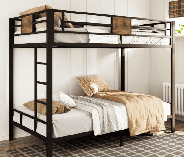 arranging 2 beds in one small room bunk bed