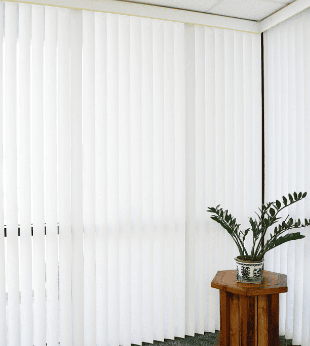 vertical blinds for windows in living room