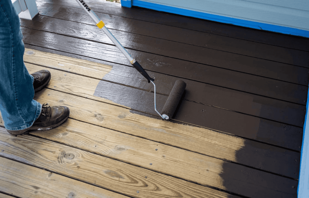 dark stain wood for wood deck stain ideas