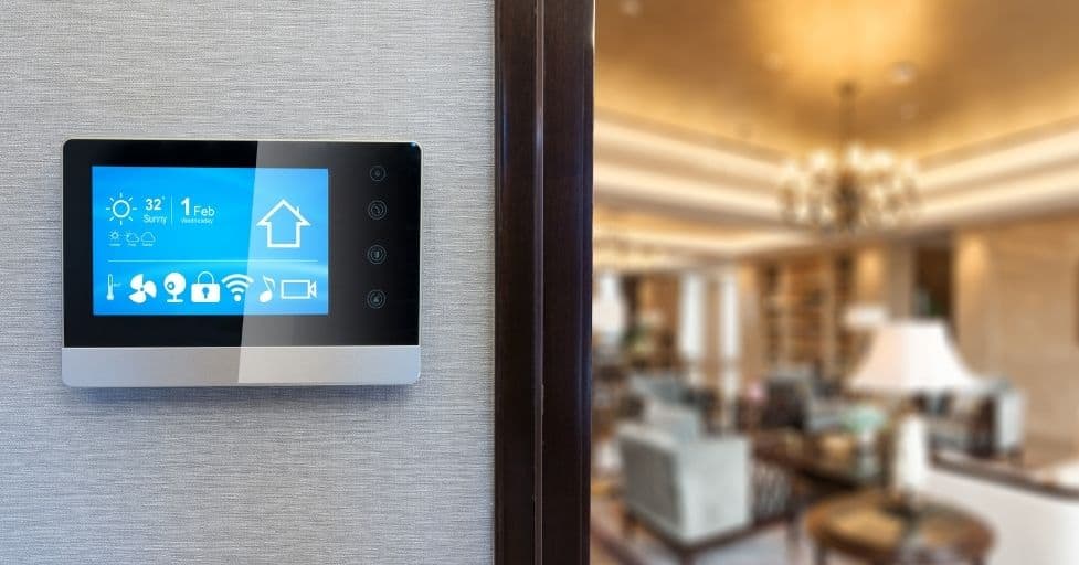 smart thermostat in a home 