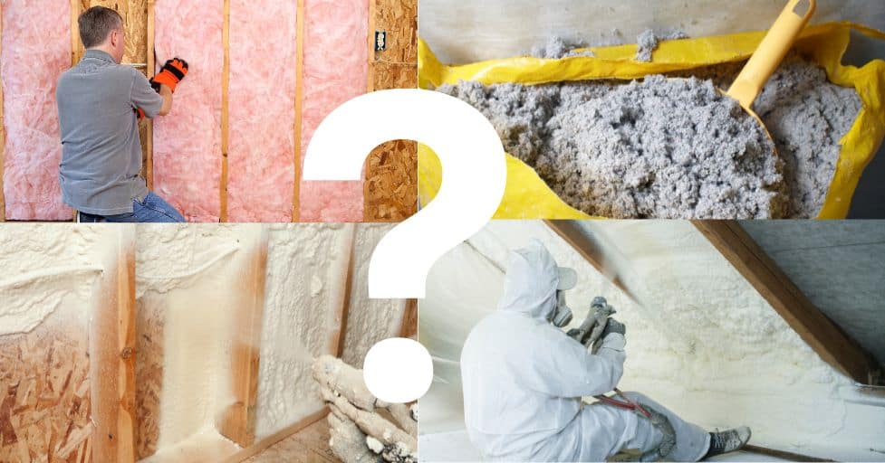 types of home insulation materials