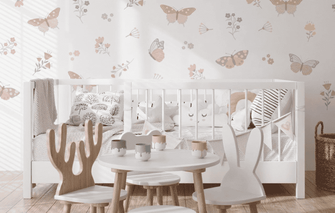 nursery peel and stick wallpaper