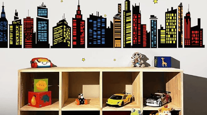 super hero peel and stick wallpaper design