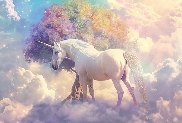 unicorn peel and stick wallpaper